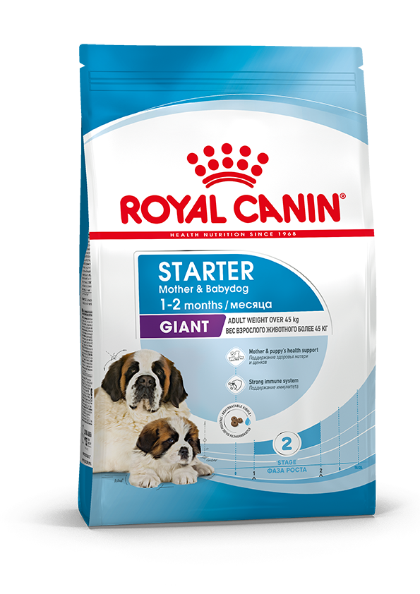 Сухой корм для собак Royal Canin Giant Starter Mother&Babydog для щенков гигантских пород, беременных и кормящих сук