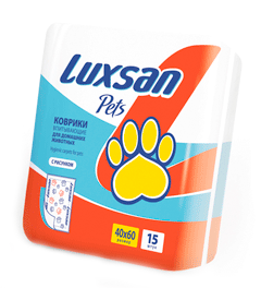 Коврики впитывающие Luxsan Pets 40*60 см, 15 штук
