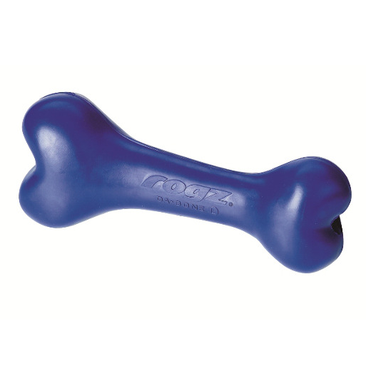 Игрушка для собак Rogz DaBone Small DB01B косточка из литой резины, синяя