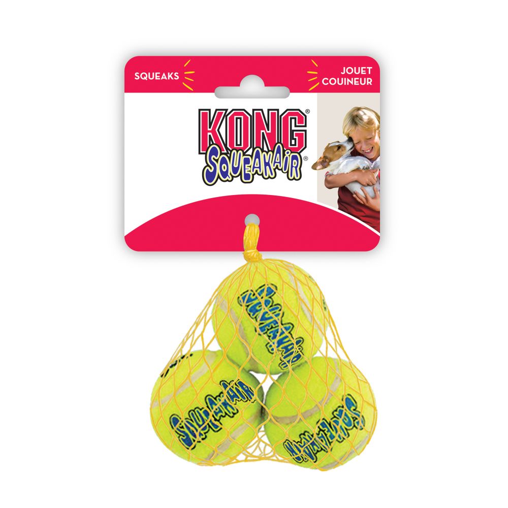 Игрушка для кошек Kong Air Теннисный мяч, 3 шт. х 4 см