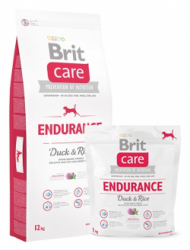 Сухой корм для собак Brit Care Endurance с уткой и рисом для активных, расходующих много энергии