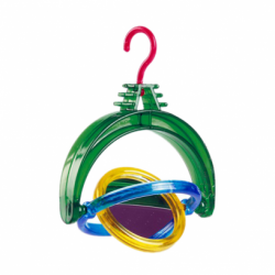 Подвесная игрушка для птиц Beeztees Вертушка с зеркалом, 7,5×11 см