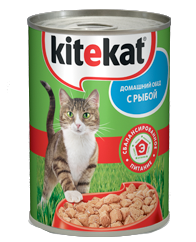 Консервы для кошек Kitekat "Рыба в соусе" 0,41 кг