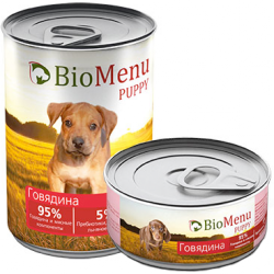 Консервы для щенков BioMenu Puppy говядина 95% мясо