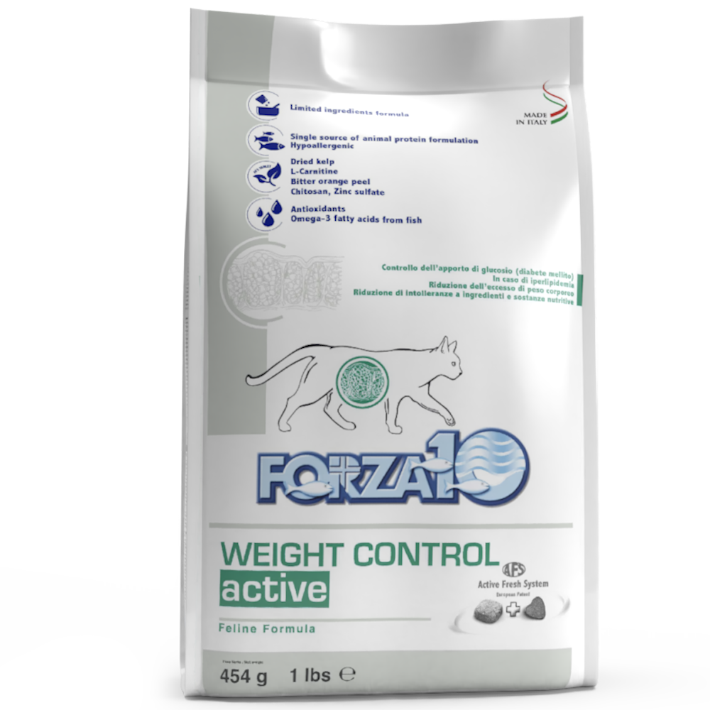 Сухой корм для кошек Forza10 Weight Control для снижения избыточного веса, 0,454 кг