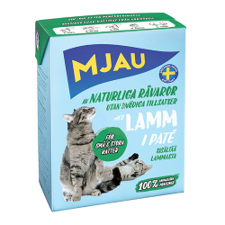 Консервы для кошек Mjau мясной паштет с ягненком, 380 г