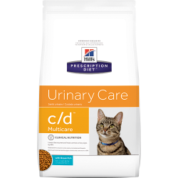 Сухой лечебный корм для кошек Hill's Prescription Diet Feline c/d Multicare with Ocean Fish при заболеваниях мочевыводящих путей 1,5 кг