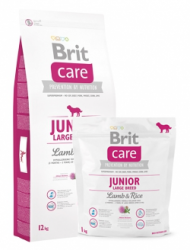Сухой корм для собак Brit Care Junior Large Breed Lamb & Rice с ягненком и рисом, для щенков и юниоров крупных пород