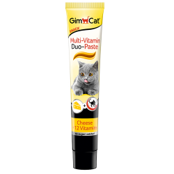 Мультивитаминная паста для кошек GimCat Duo сыр + 12 витаминов, 50 г