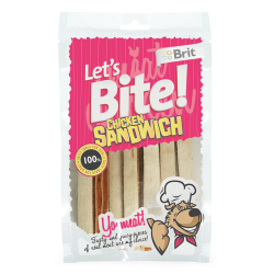 Лакомство для собак Brit Let’s Bite «Куриный сэндвич», 80 г