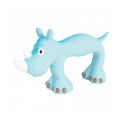 Игрушка для собак Zolux Носорог из латекса, голубой 22 см