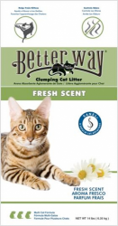 Комкующийся наполнитель для кошачьего туалета Better Way Fresh Scent бентонит, с ароматом свежести 6,35 кг