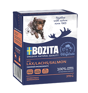 Консервы для взрослых собак Bozita Salmon кусочки в желе с Лососем 370 г