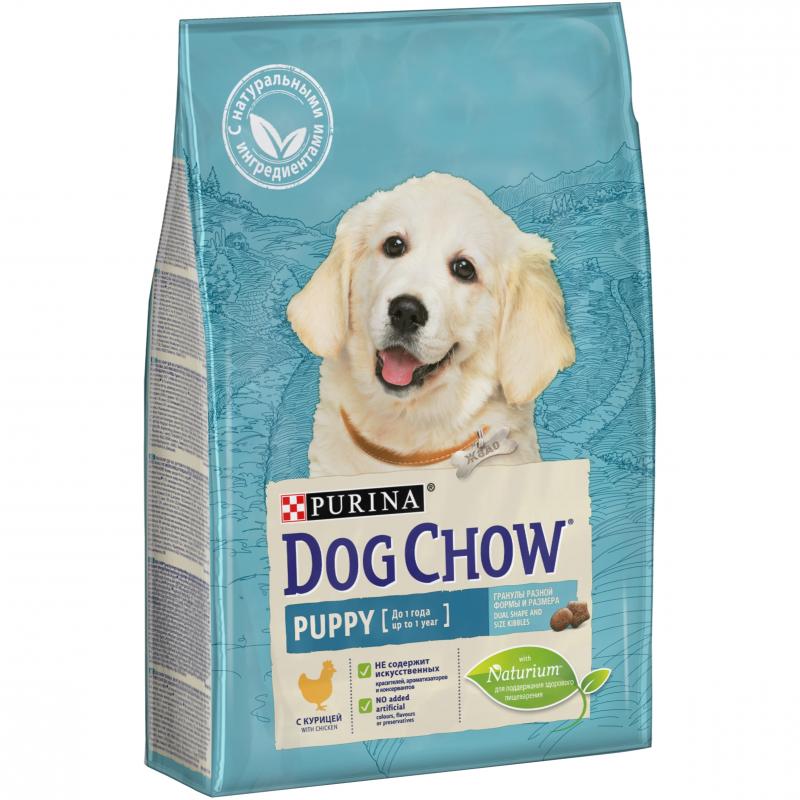 Сухой корм для собак Purina Dog Chow Puppy Junior с курицей и рисом для щенков, беременных и кормящих сук