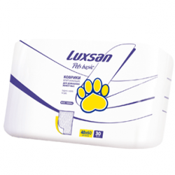 Коврики впитывающие Luxsan Pets Basic 40*60 см, 30 штук