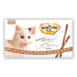 Лакомство для кошек Мнямс Лакомые палочки с индейкой и ягненком 13,5 см, 10 штук х 5 г