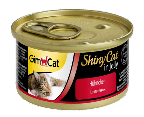 Консервированный корм для кошек Gimpet ShinyCat Цыпленок 70 г