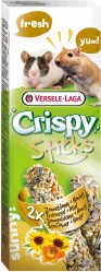 Палочки для песчанок и мышей Versele-Laga Crispy с подсолнечником и мёдом, 2×55 г