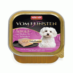 Консервы для собак Animonda Vom Feinsten Adult Меню для гурманов с курицей, яйцом и ветчиной 11 шт.х150 г