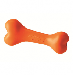 Игрушка для собак Rogz DaBone Medium DB03D косточка из литой резины, оранжевая