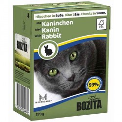 Консервы для кошек Bozita кусочки в соусе с кроликом 370 г
