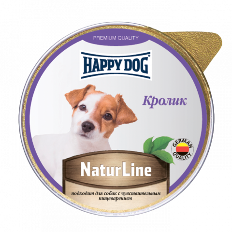 Консервы для собак Happy Dog Natur Line Кролик паштет 125 г