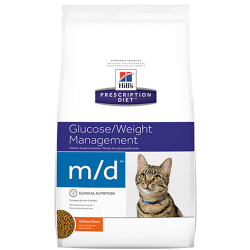 Сухой диетический корм для кошек Hill's Prescription Diet M/D Feline при ожирении и сахарном диабете 1,5 кг