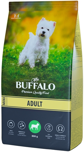Сухой корм Mr. Buffalo для взрослых собак мелких пород, с ягненком