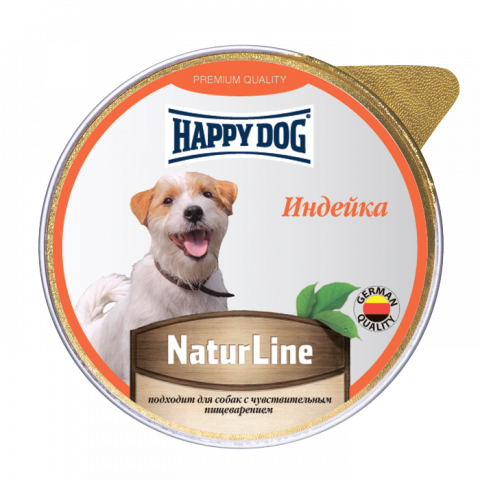 Консервы для собак Happy Dog Natur Line Индейка паштет 125 г