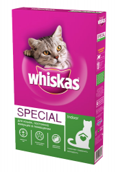 Сухой корм для кошек Whiskas Special Indoor для кошек постоянно живущих в помещении 350 г