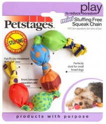 Игрушка для собак Petstages Mini Stuffing Free Squeak Chain Мини цепь с пищалками