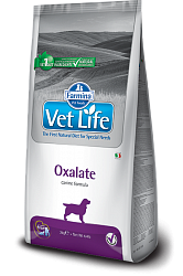 Сухой диетический корм для собак Farmina Vet Life Oxalate для лечения мочекаменной болезни