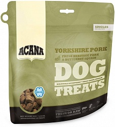 Лакомство для собак Acana Yorkshire Pork Dog treat, свежая свинина и мускатная тыква