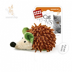 Игрушка для кошек GiGwi Cat Toys Ёжик со звуковым чипом, 7 см