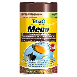 Tetra Menu Food Mix Корм-меню для всех видов рыб, 4 вида мелких хлопьев