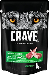 Влажный корм Crave для взрослых собак, с ягненком 85 г х 24 шт.