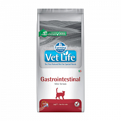Сухой лечебный корм для кошек Farmina Vet Life Cat Gastrointestinal при воспалительных заболеваниях ЖКТ