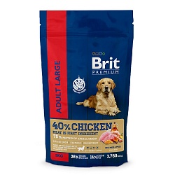 Сухой корм для собак крупных пород Brit Premium Dog Adult Large курица