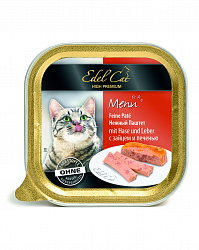 Консервы для кошек Edel Cat Нежный паштет с зайцем и печенью 0,1 кг