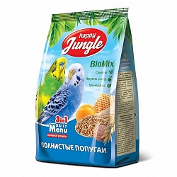 Корм для волнистых попугаев Happy Jungle 3 in 1 Daily Menu