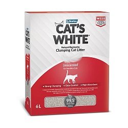 Наполнитель для кошачьего туалета Cat's White BOX Natural комкующийся