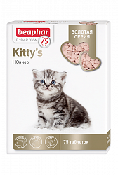 Кормовая добавка для котят Beaphar Kitty's junior Золотая серия, 75 таблеток