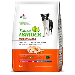 Сухой корм для собак средних пород Trainer Natural Dog Medium Adult с курицей