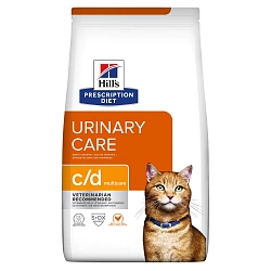 Сухой лечебный корм для кошек Hill's Prescription Diet C/D Feline Multicare Chicken при заболеваниях мочевыводящей системы