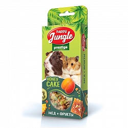 Лакомство для грызунов Happy Jungle Prestige Корзинки мёд+фрукты, 3 шт.
