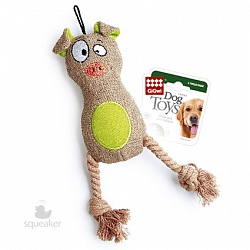 Игрушка для собак GiGwi Dog Toys Поросенок с пищалкой, 23 см