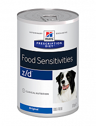 Диетические консервы для собак Hill's Prescription Diet Z/D Canine Ultra Allergen-Free при лечении острых пищевых аллергий 370 г