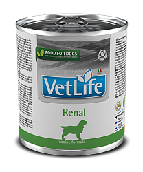 Диетические консервы для собак Farmina Vet Life Renal при заболевании почек, паштет 6 шт по 300 г