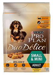 Pro Plan Duo Delice сухой корм для собак мелких пород, курица с рисом