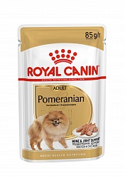 Влажный корм Royal Canin для взрослых собак породы Померанский шпиц, паштет 85 г